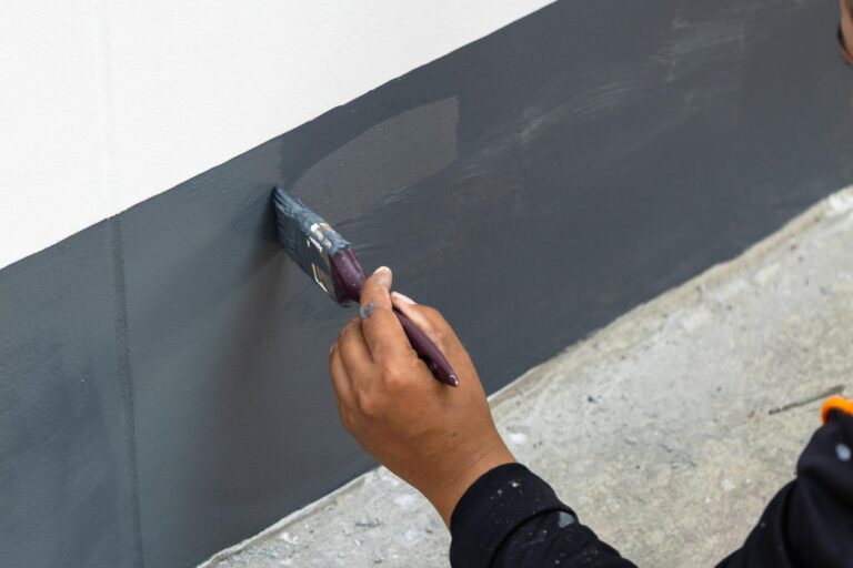 commercial painters working on Perth office building interior