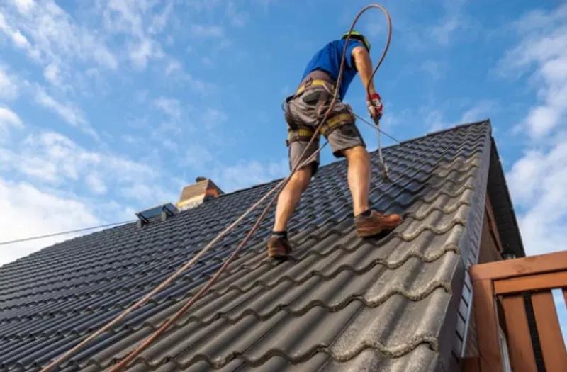 Professional roof painting project completed on a Perth home