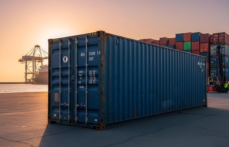 Shipping container prepared for protective coating and industrial painting