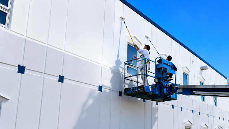 Commercial painting of an industrial building in Welshpool WA