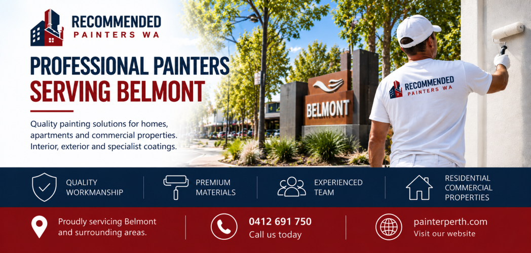 Recommended Painters WA providing residential and commercial painting services in Belmont WA