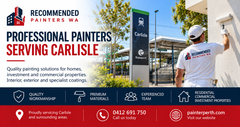Recommended Painters WA residential and commercial painting services in Carlisle WA