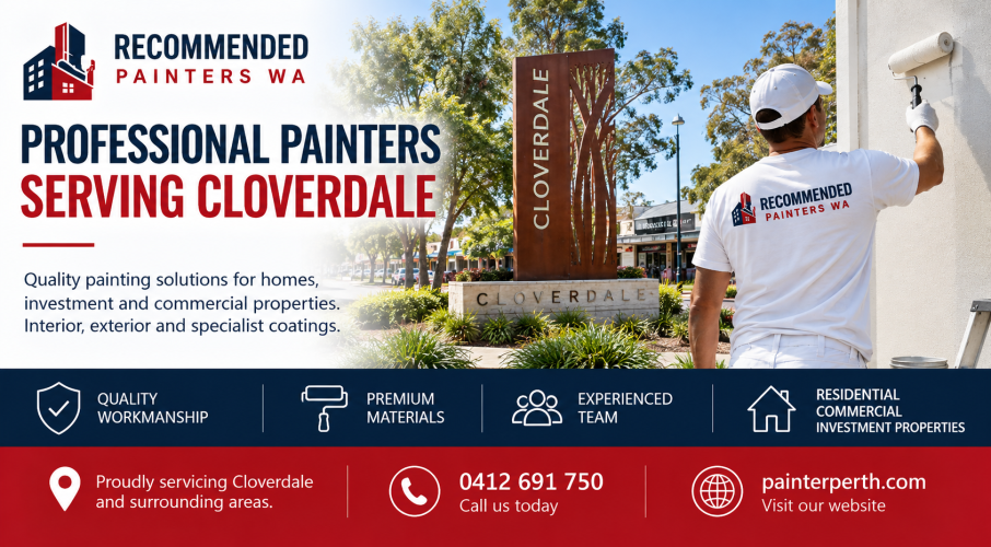 Professional painters serving Cloverdale WA