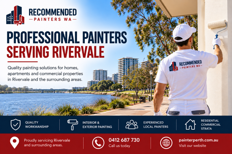 Recommended Painters WA providing painting services in Rivervale WA